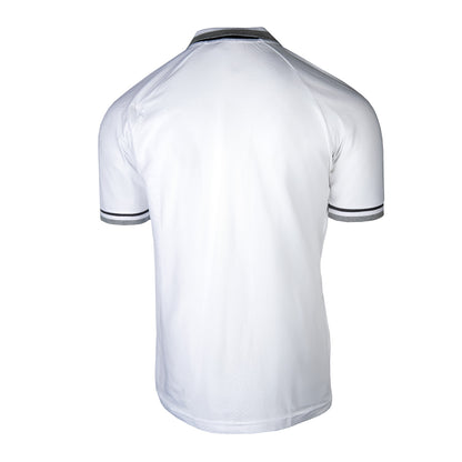 White Zip Polo