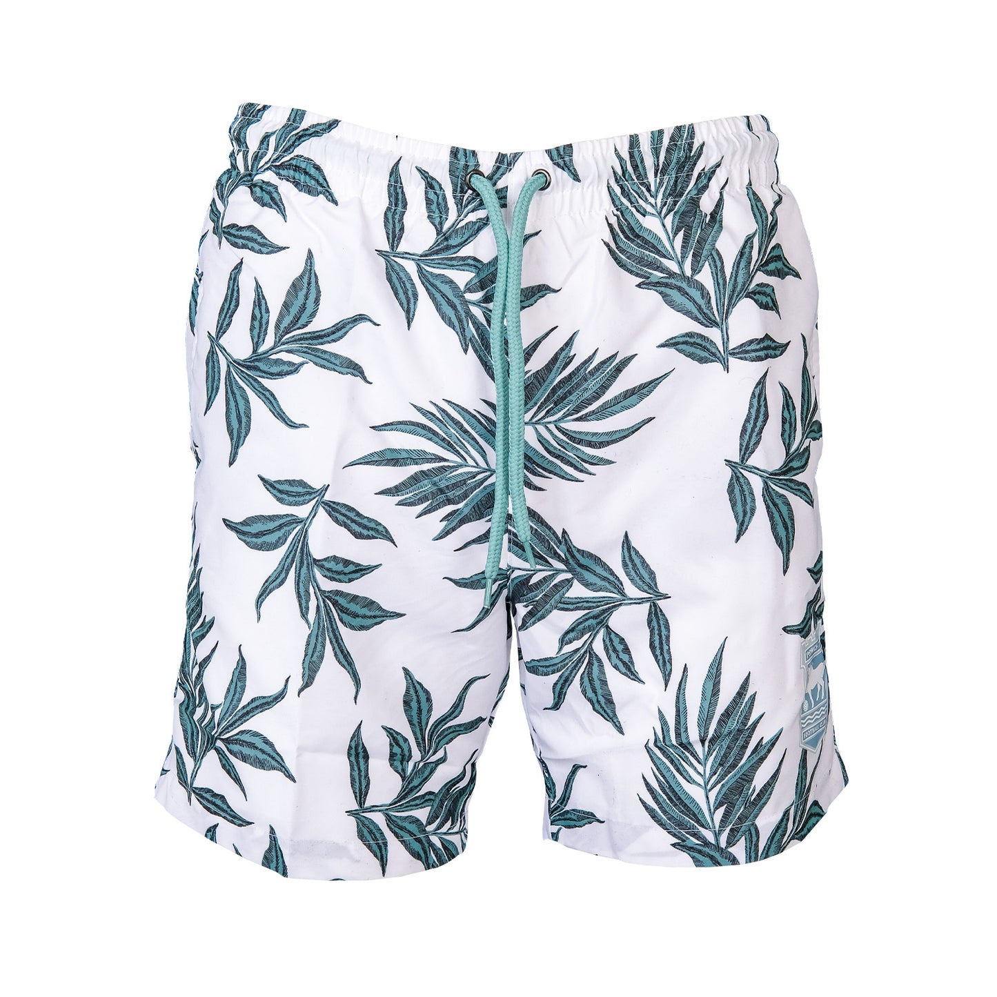 White/Green Leaf Shorts