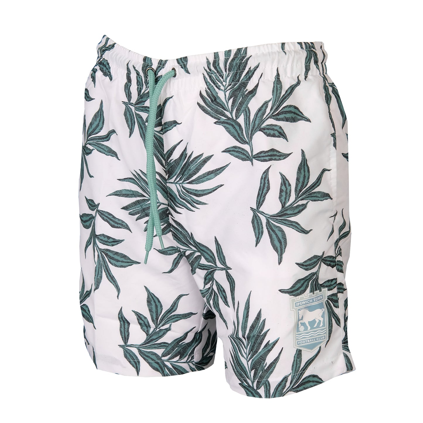 White/Green Leaf Shorts