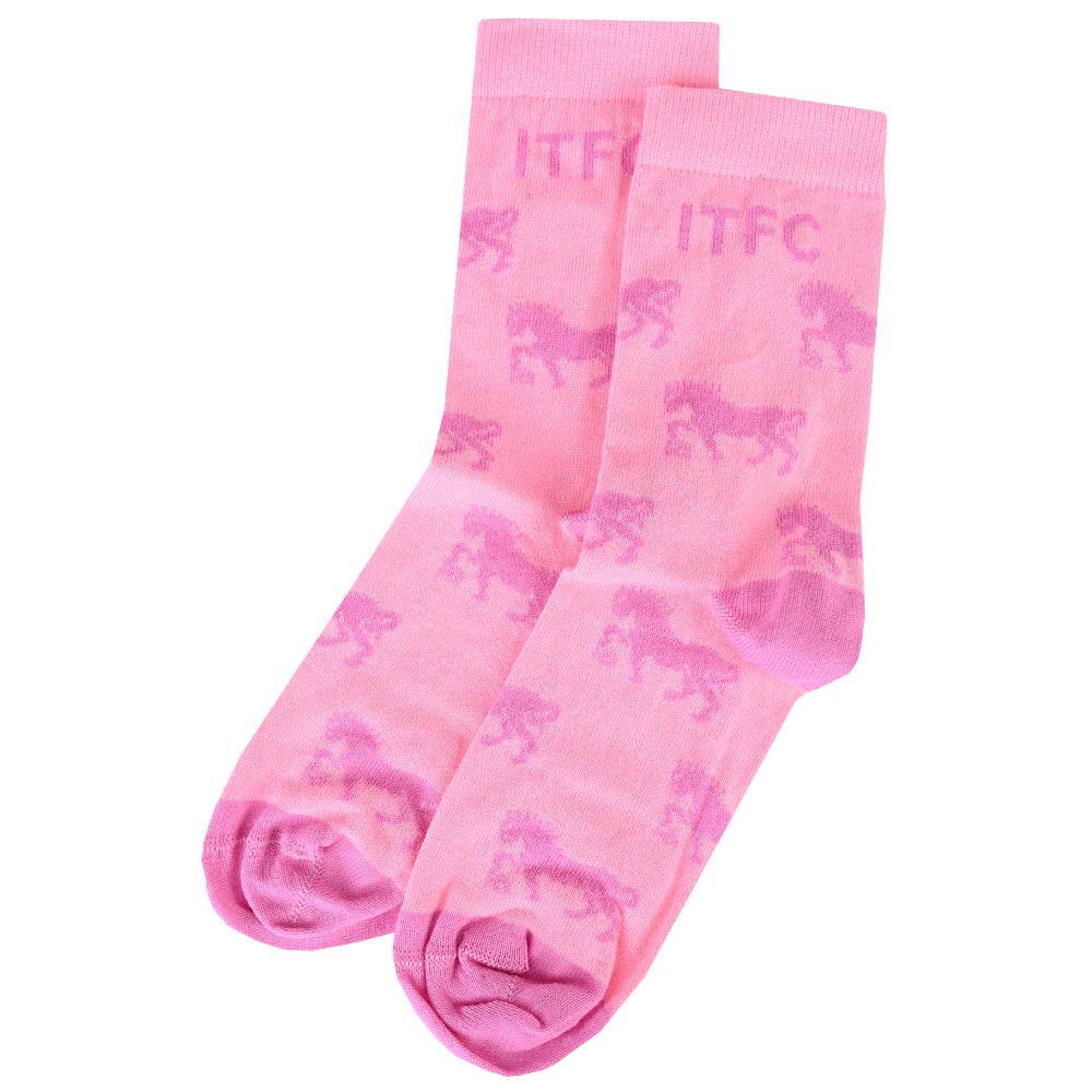 Womens Pink Suffolk Punch Socks