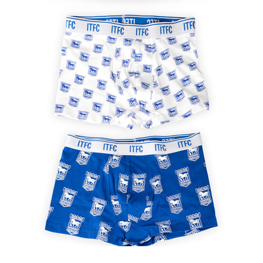 ITFC 2pk Boxer Shorts Blue/White